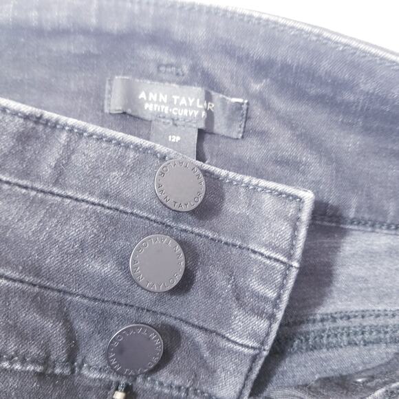 Ann Taylor Black The High Rise Skinny Jeans Petite Curvy Fit - Picture 3 of 12